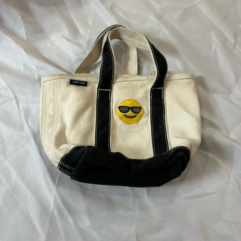 L.L. Bean Canvas Bag with Emoji Patch